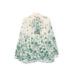 For Restless Sleepers Women Silk Blend Printed Shirt